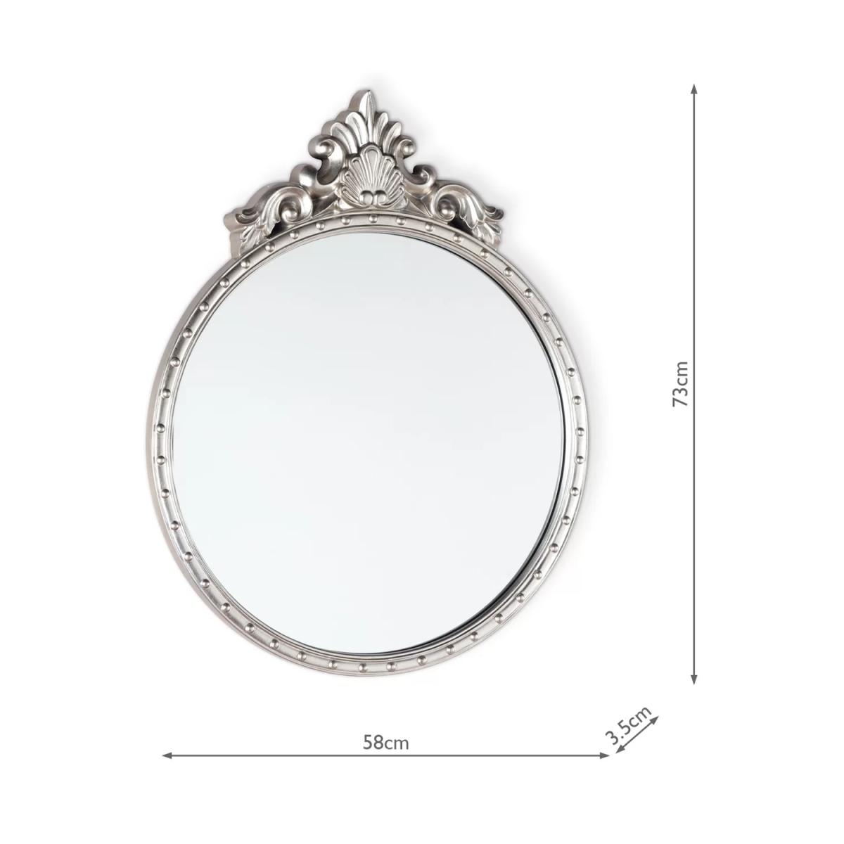 Laura Ashley Overton Round Wall Mirror, 73 x 58cm – image 5