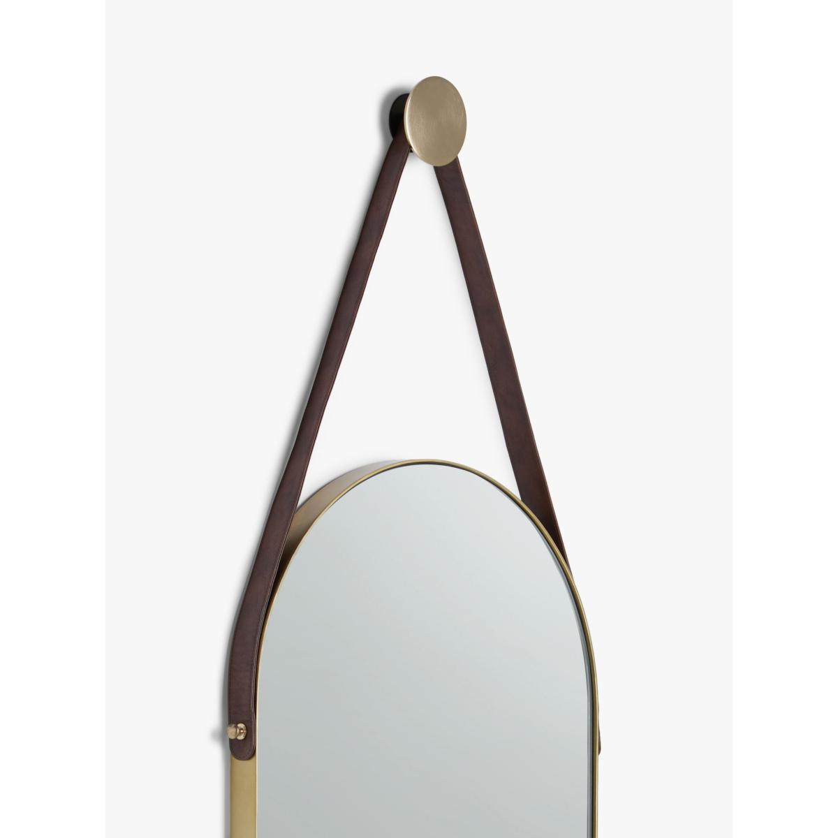 John Lewis & Partners + Swoon Sartre Lozenge Metal Frame Suspended Wall Mirror, 124 x 45cm, Gold – image 3