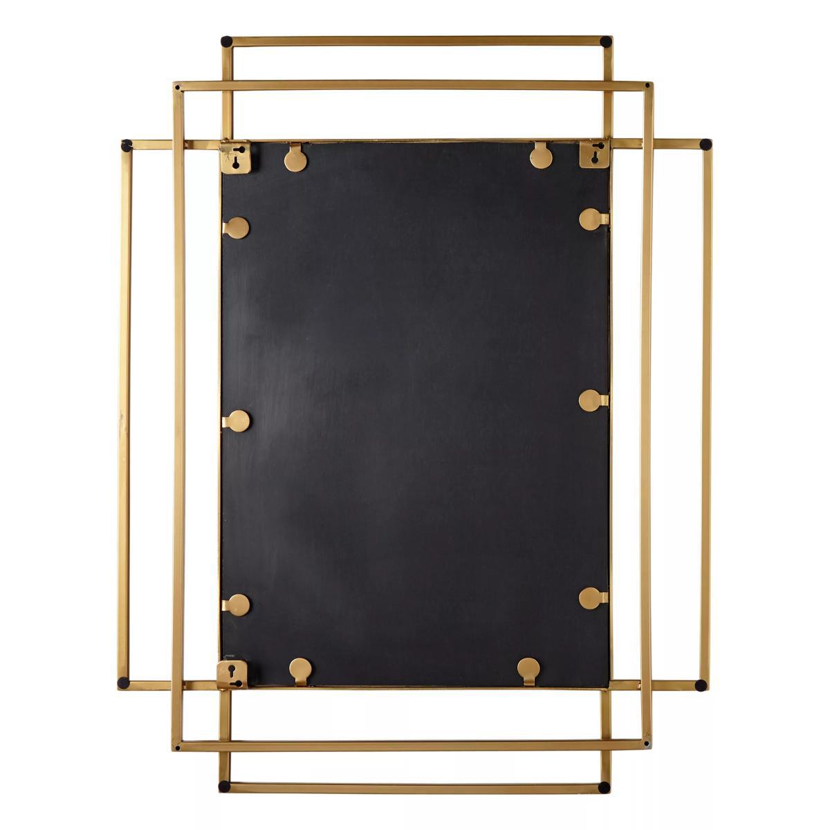 John Lewis & Partners Shanghai Wall Mirror, 90 x 70cm, Brass – image 3