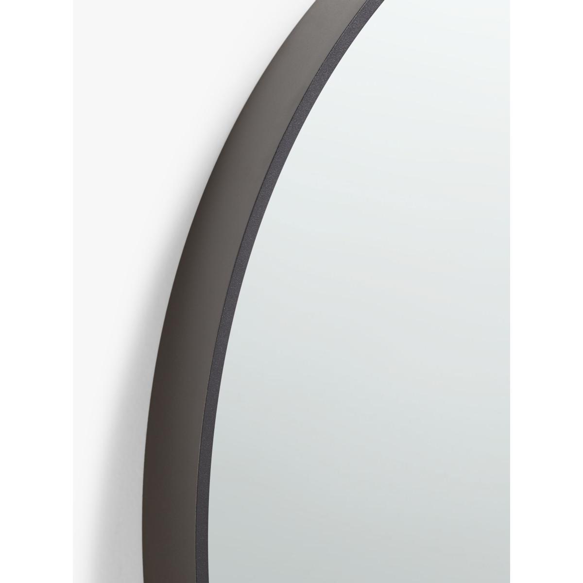 ANYDAY John Lewis & Partners Thin Aluminium Frame Round Wall Mirror, 65cm, Black – image 2