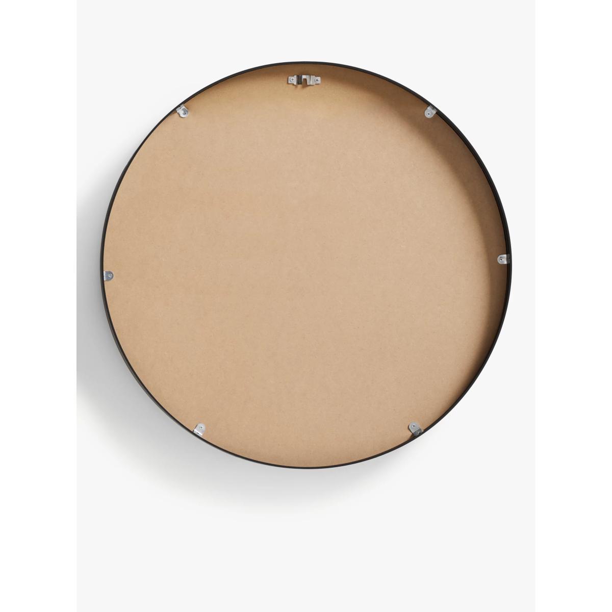 ANYDAY John Lewis & Partners Thin Aluminium Frame Round Wall Mirror, 65cm, Black – image 3