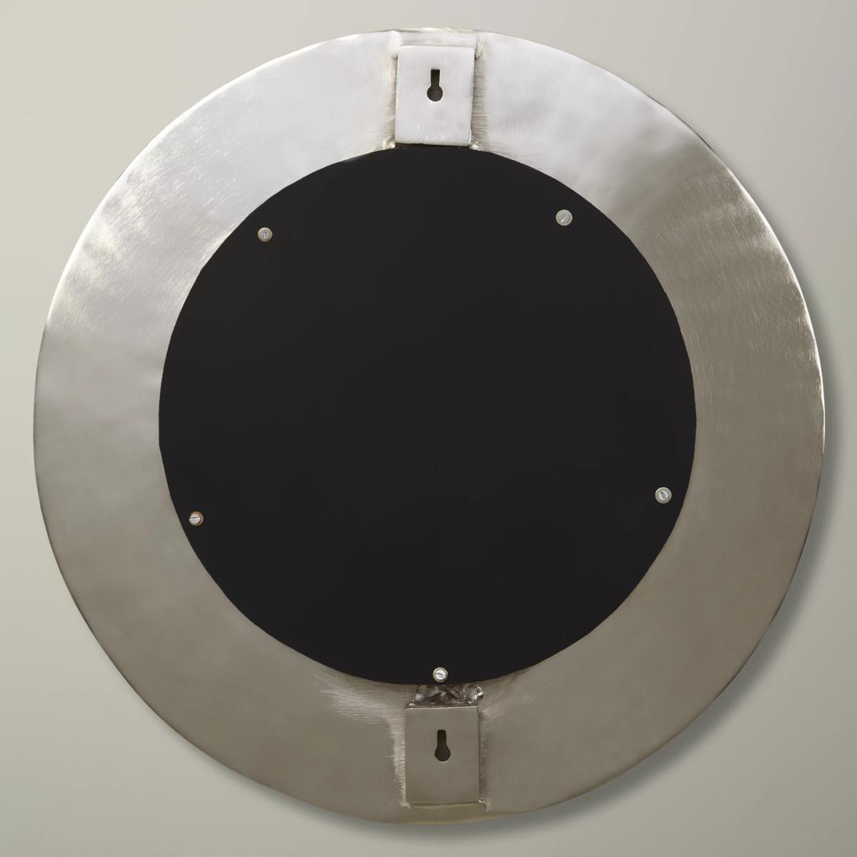 John Lewis & Partners Lunar Round Wall Mirror, 59cm, Silver – image 3
