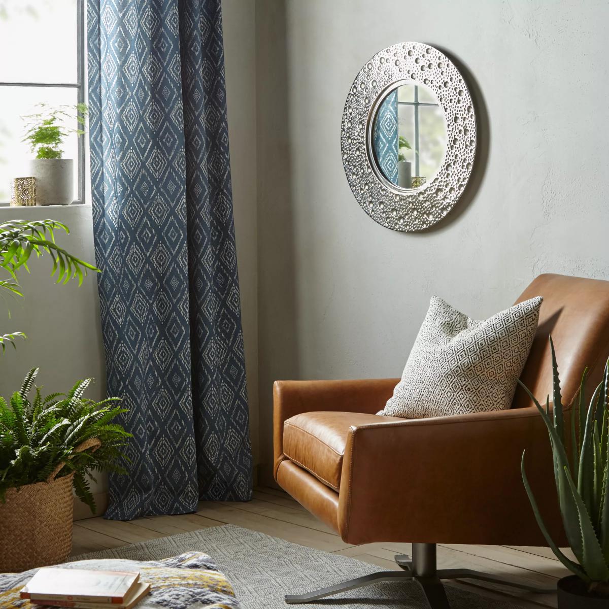 John Lewis & Partners Lunar Round Wall Mirror, 59cm, Silver – image 4