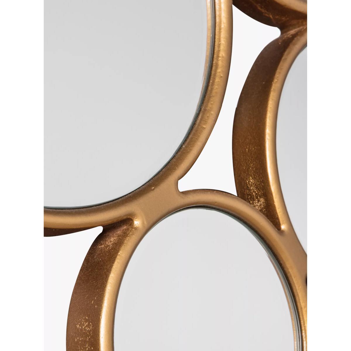 Cerchio Circles Wall Mirror, 120 x 101cm, Gold – image 3