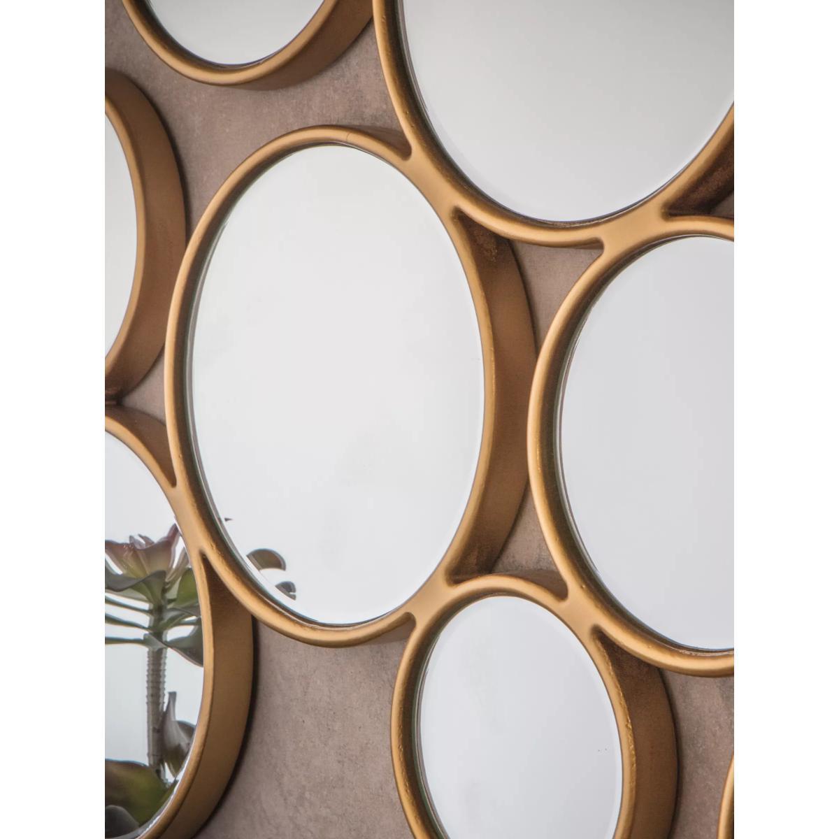 Cerchio Circles Wall Mirror, 120 x 101cm, Gold – image 6