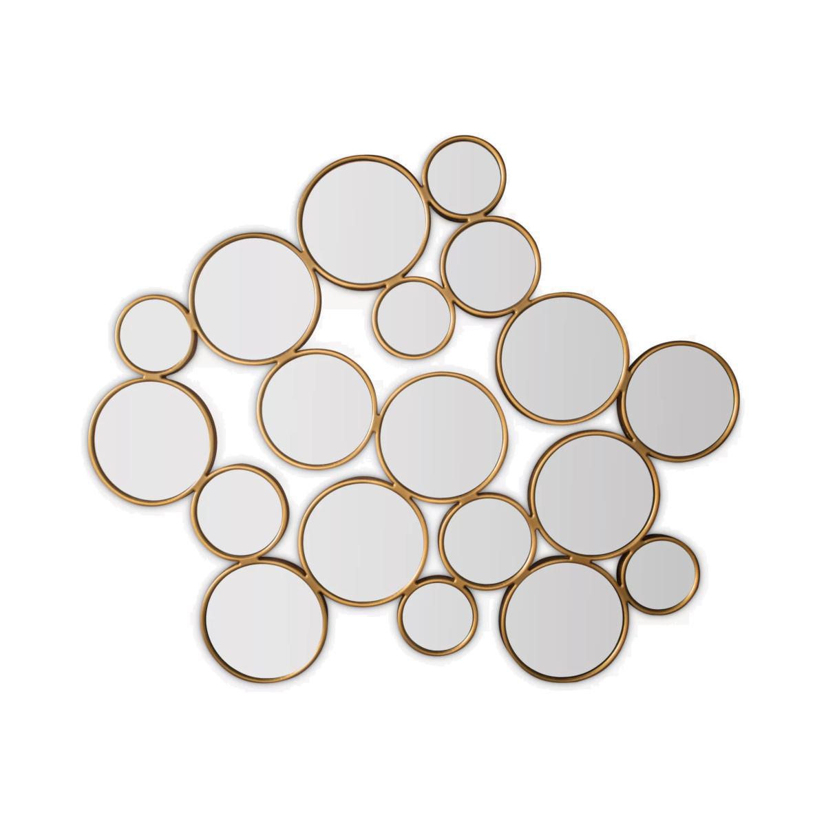 Cerchio Circles Wall Mirror, 120 x 101cm, Gold – image 1