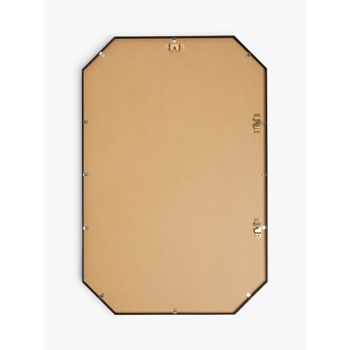 John Lewis Angled Corner Metal Frame Wall Mirror, 90 x 60cm, Black – image 4