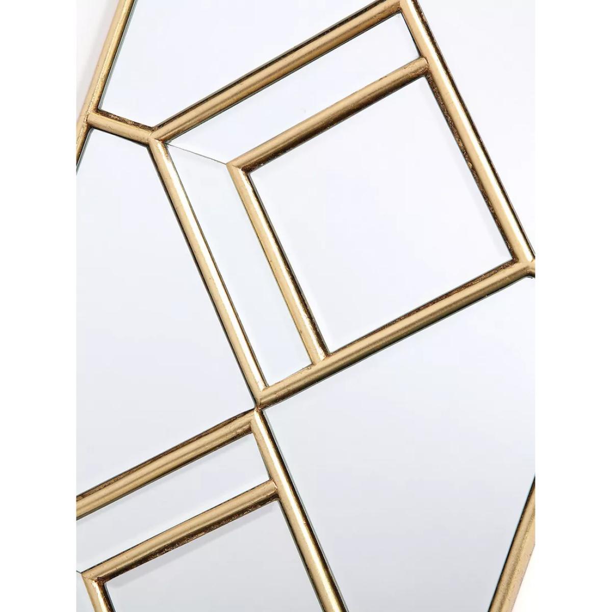 Där Kipton Decorative Rectangular Wall Mirror, 98 x 30cm, Gold – image 2
