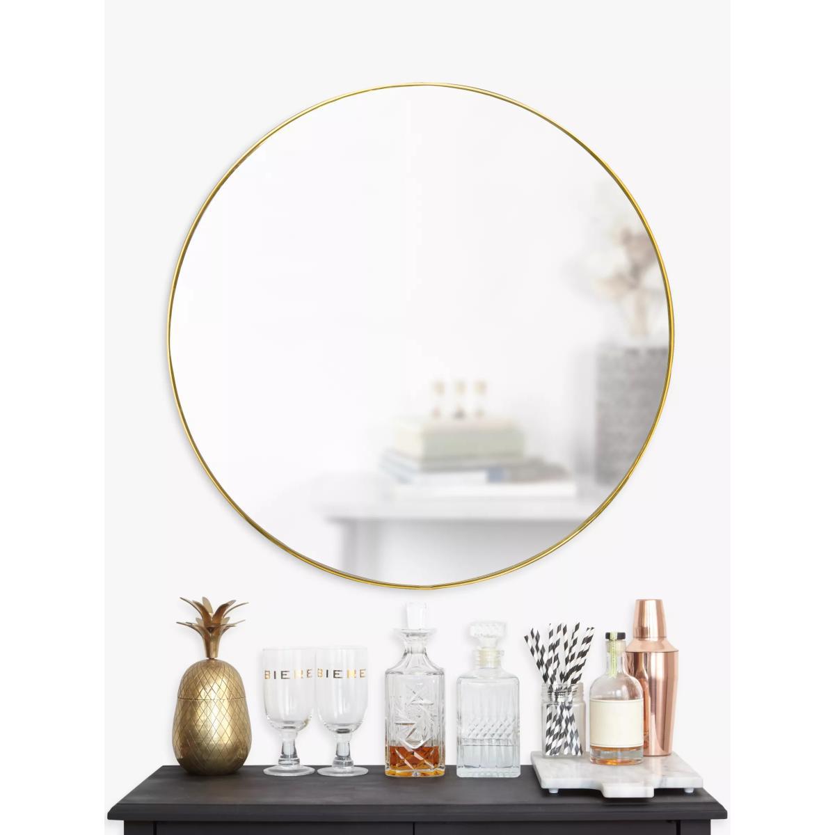 Umbra Hubba Round Metal Frame Wall Mirror, 86cm – image 6