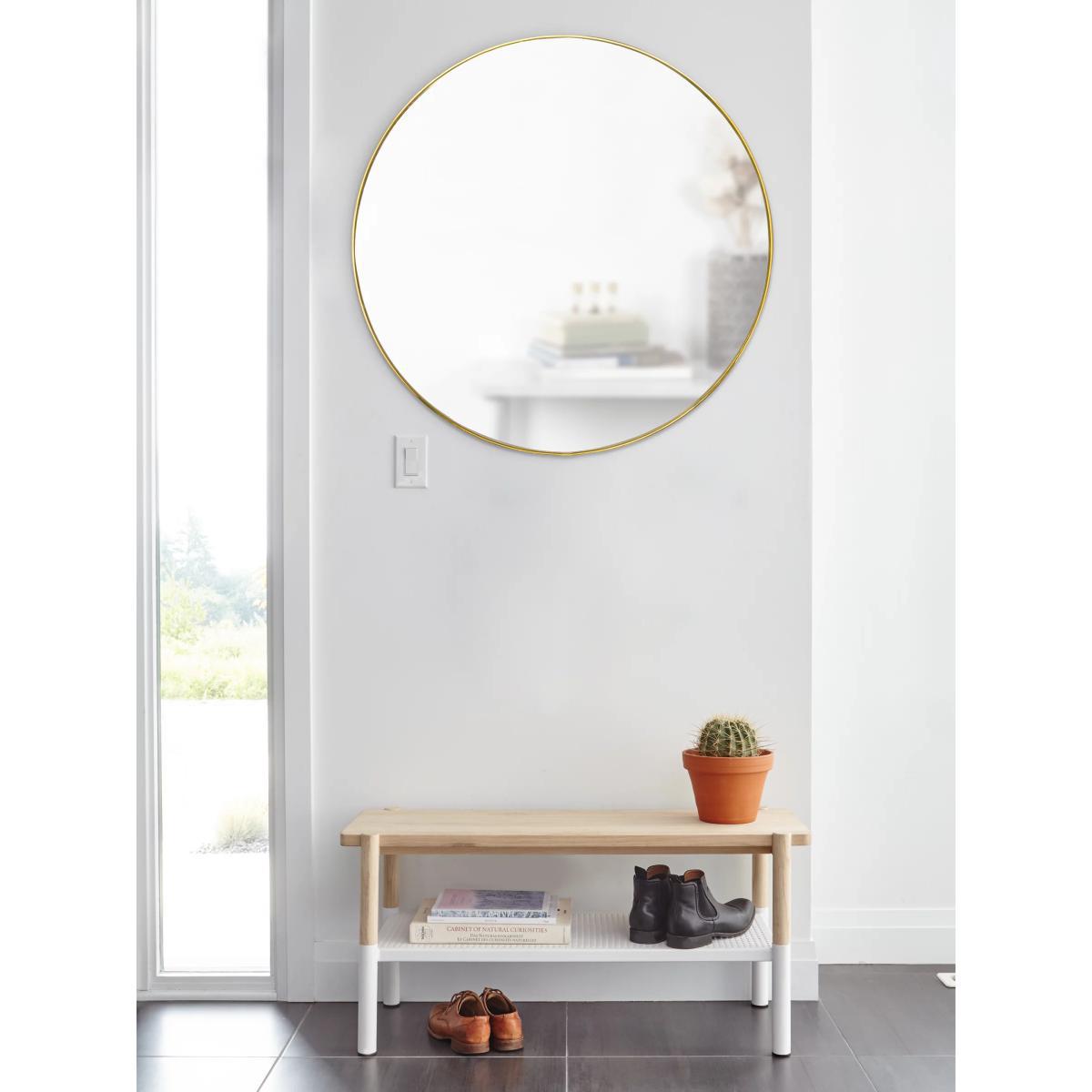 Umbra Hubba Round Metal Frame Wall Mirror, 86cm – image 9