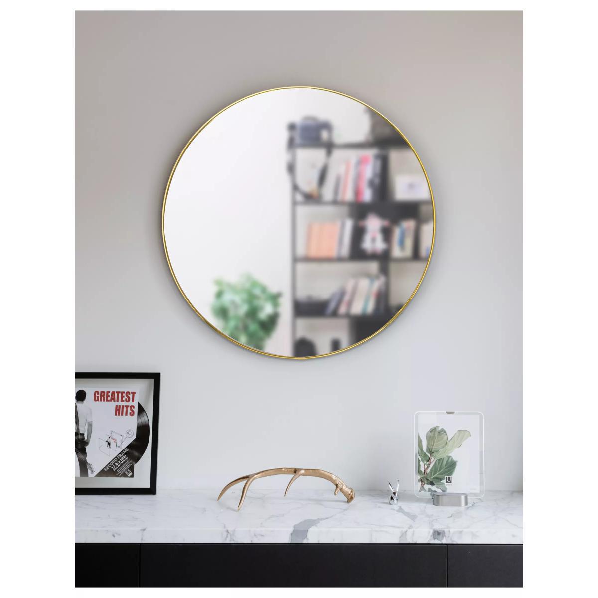 Umbra Hubba Round Metal Frame Wall Mirror, 86cm – image 10