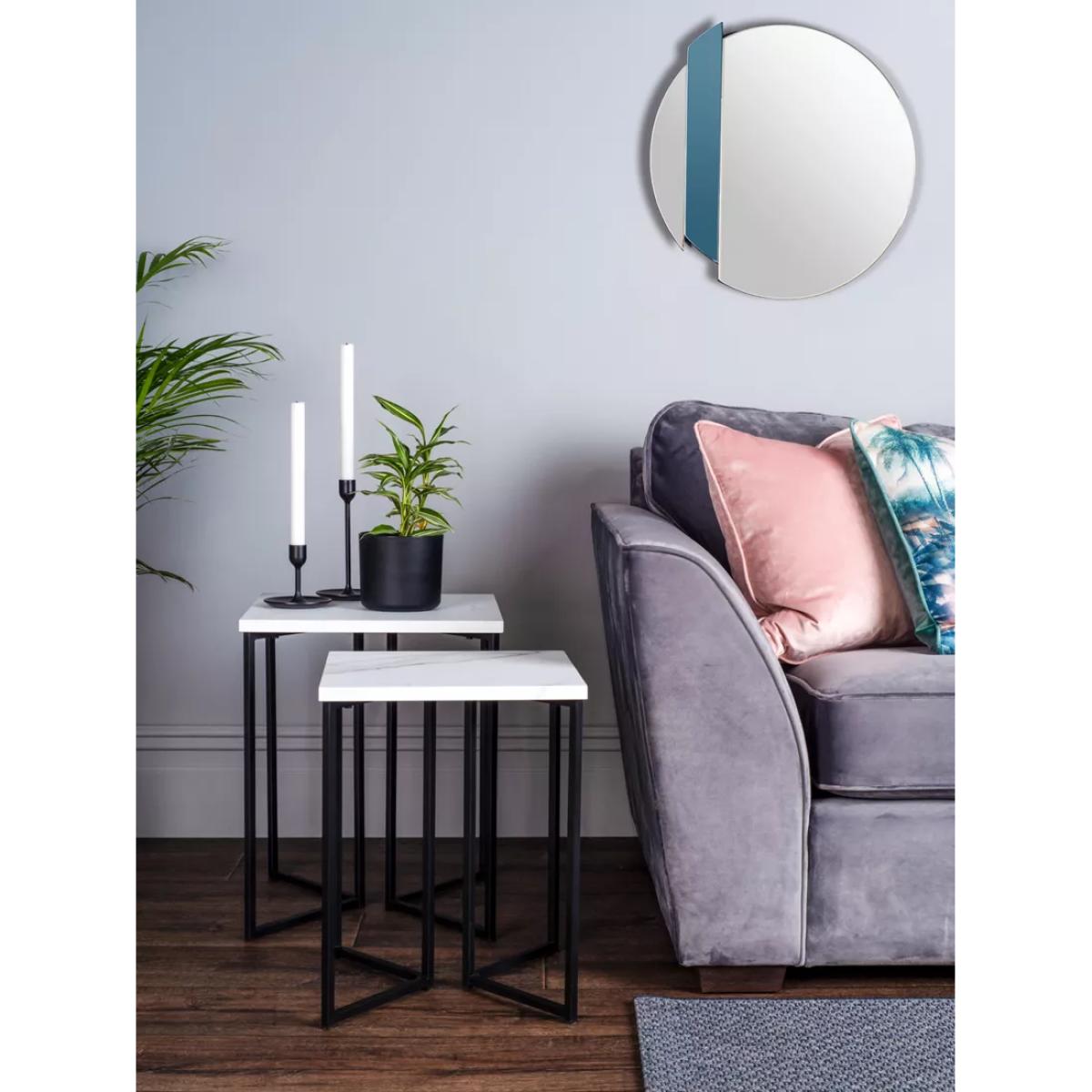 Där Yulia Round Wall Mirror, 50cm, Clear/Smoke – image 2