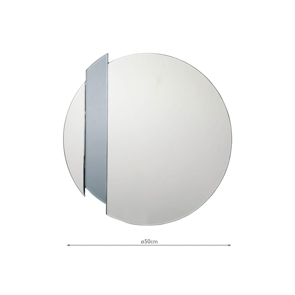 Där Yulia Round Wall Mirror, 50cm, Clear/Smoke – image 4