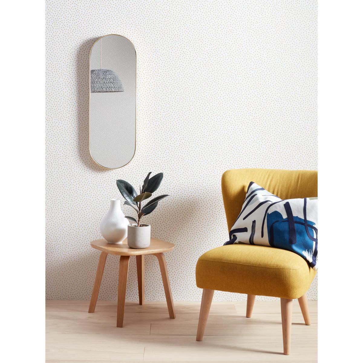 John Lewis & Partners Lozenge Mirror, 77 x 27cm, Brass – image 2