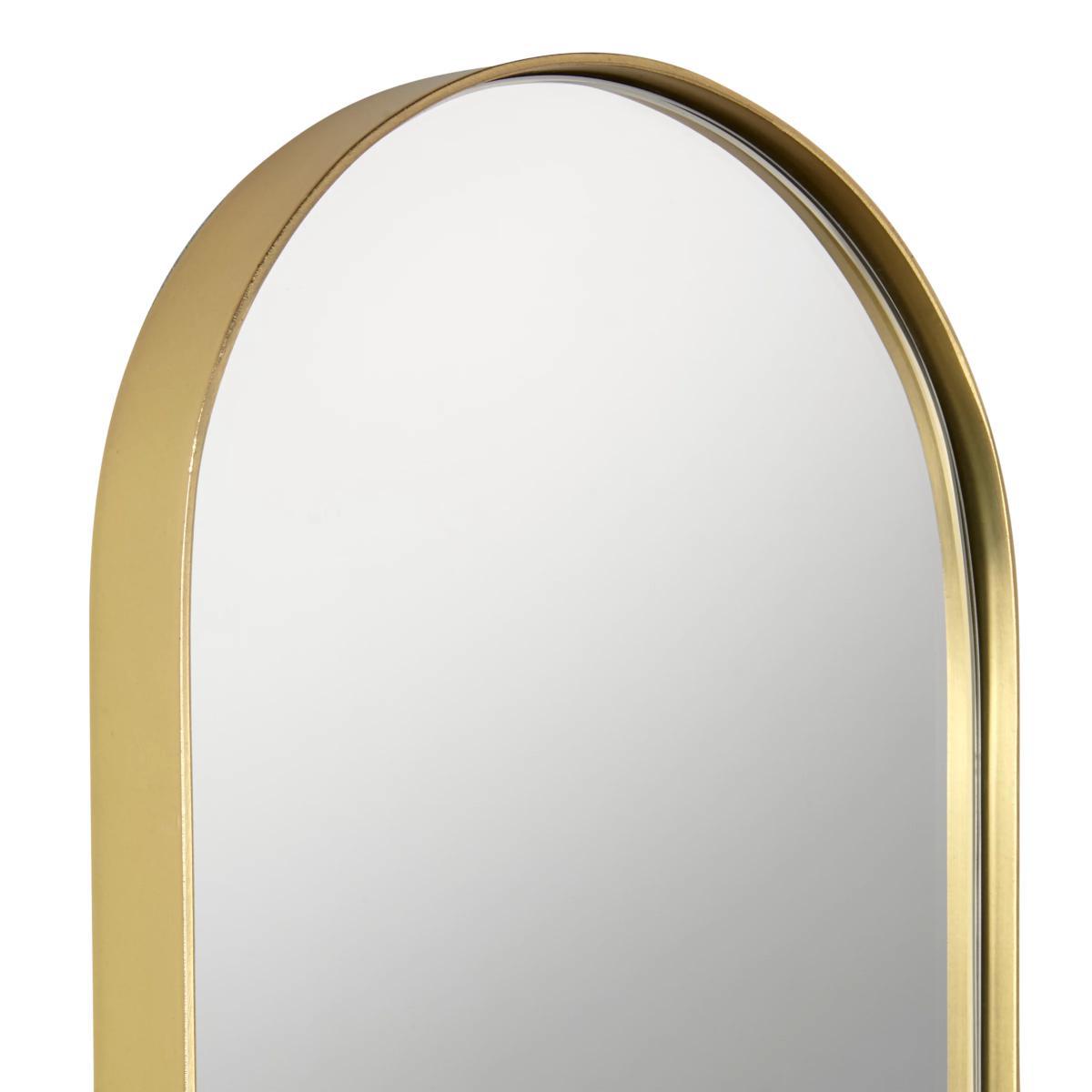 John Lewis & Partners Lozenge Mirror, 77 x 27cm, Brass – image 3