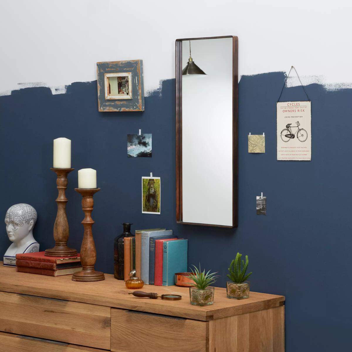 John Lewis & Partners Celeste Rectangular Iron Frame Wall Mirror, 30 x 76cm – image 4