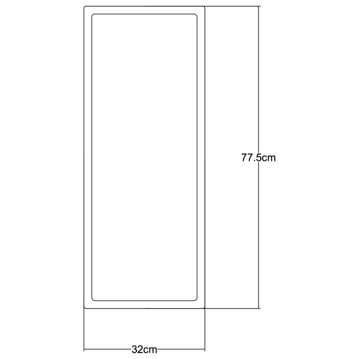 John Lewis & Partners Celeste Rectangular Iron Frame Wall Mirror, 30 x 76cm – image 5