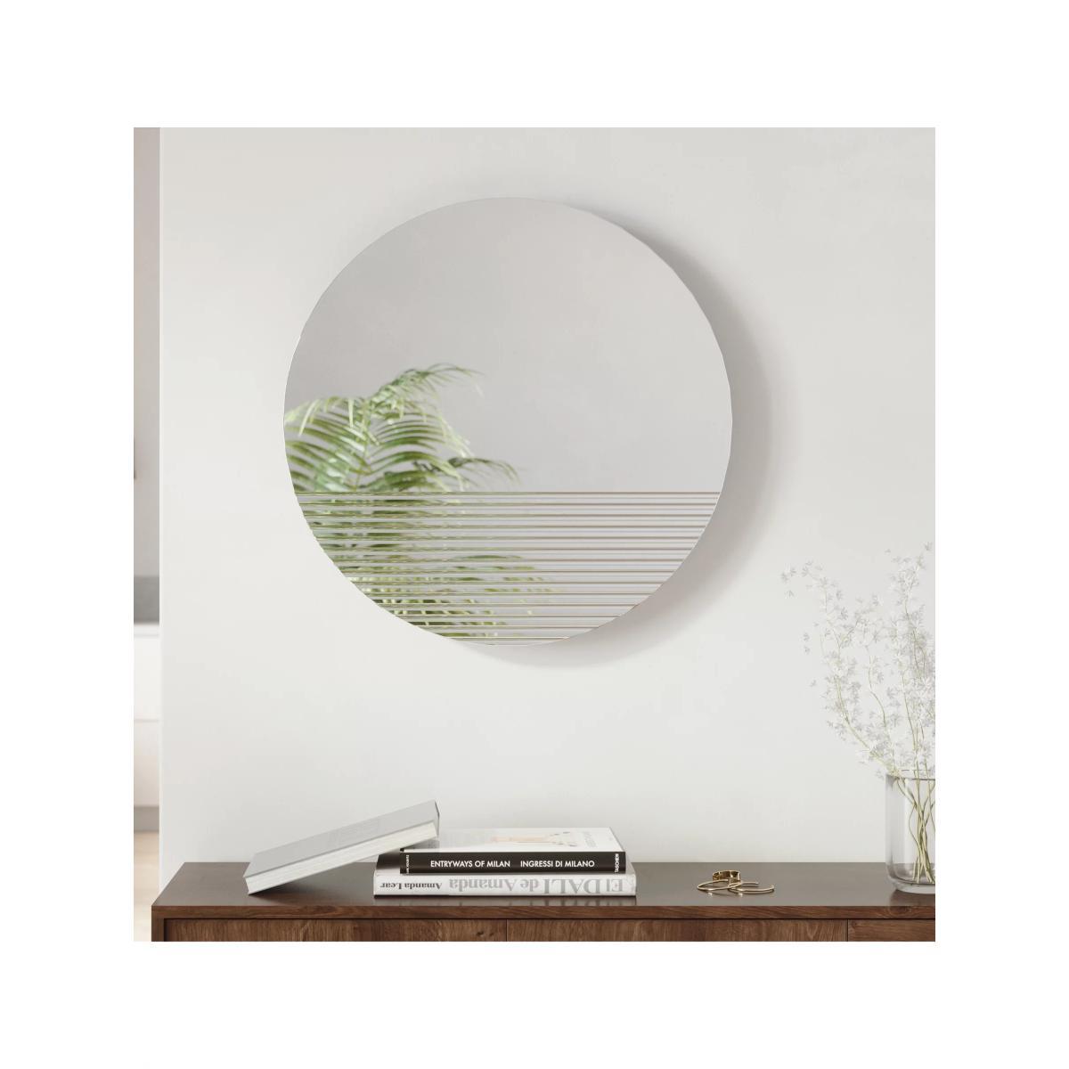 Umbra Ridge Round Wall Mirror, 61cm, Clear – image 7