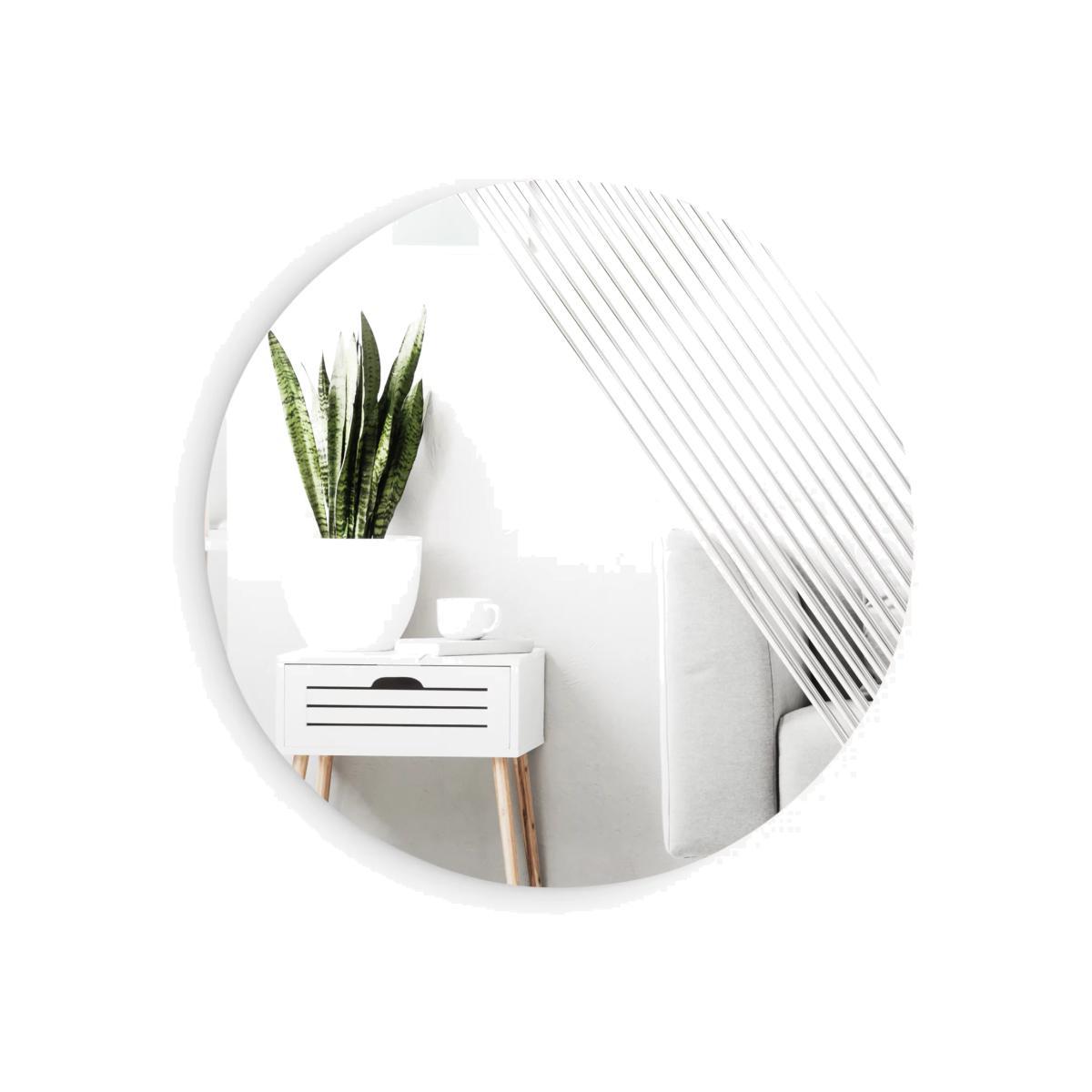 Umbra Ridge Round Wall Mirror, 61cm, Clear – image 1