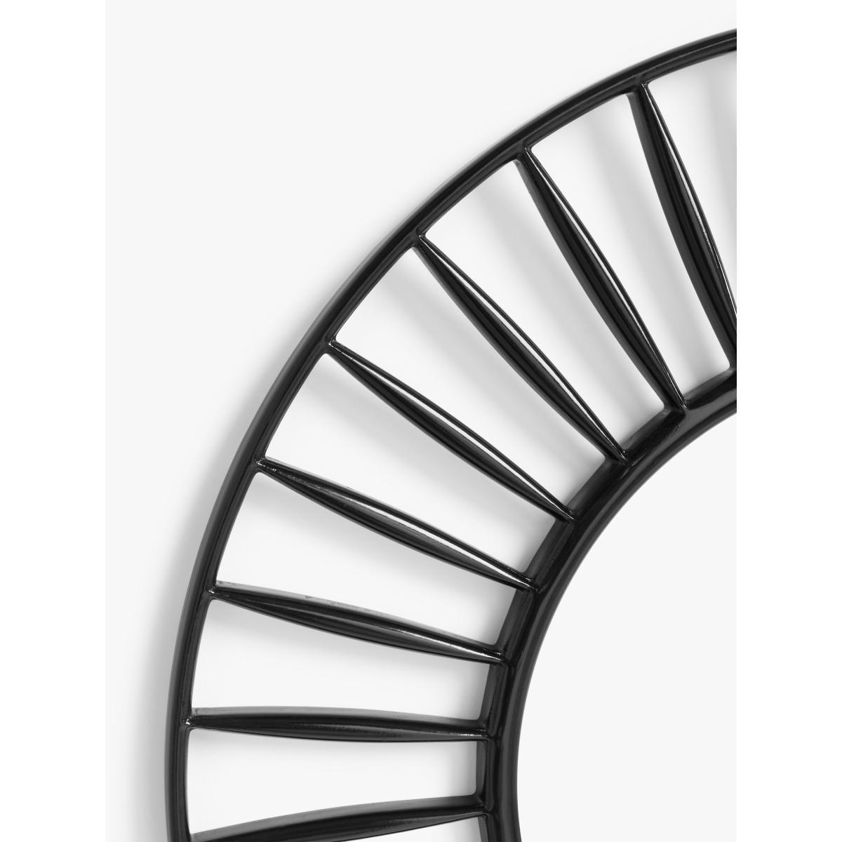 John Lewis & Partners Spindle Round Wall Mirror, 100cm, Black – image 2