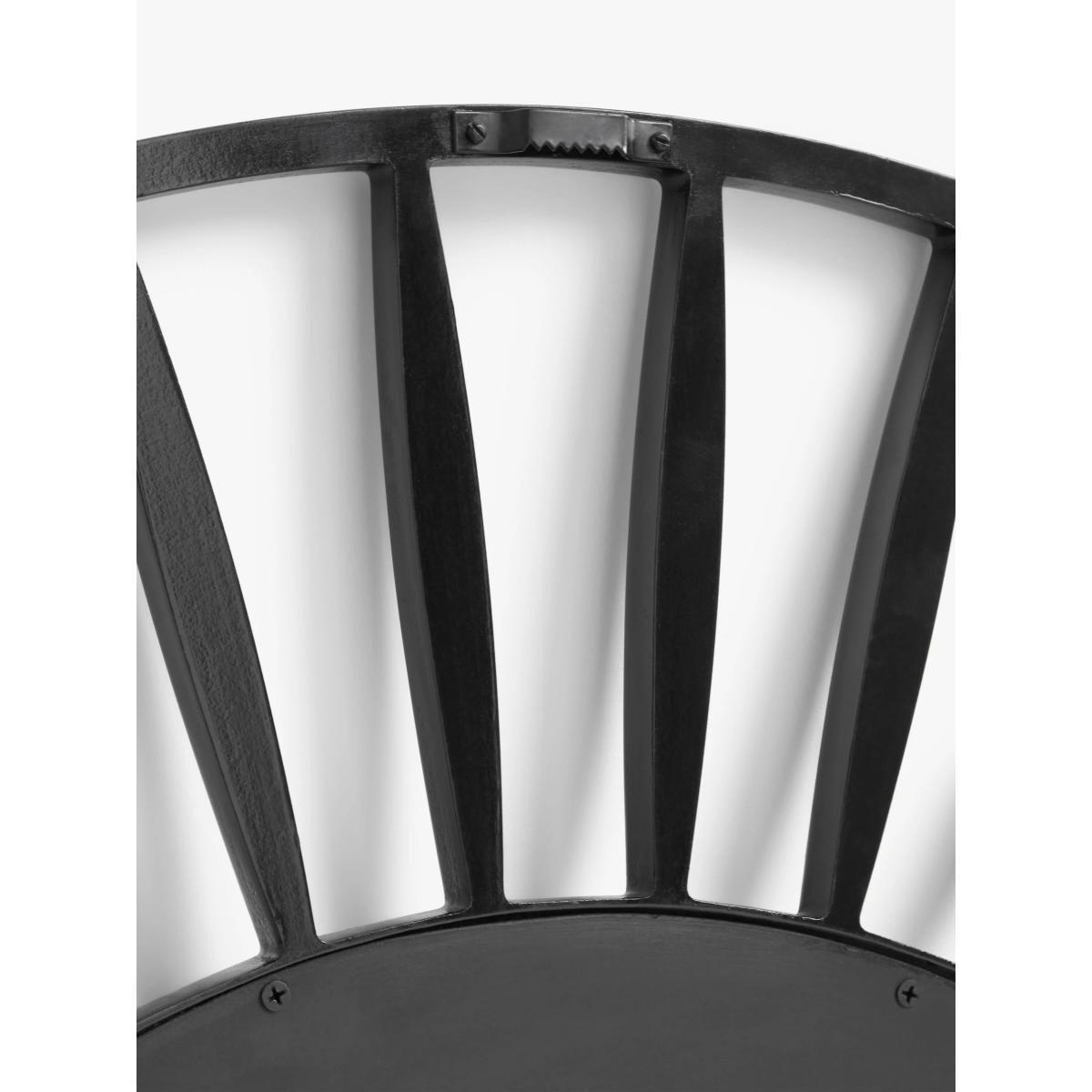John Lewis & Partners Spindle Round Wall Mirror, 100cm, Black – image 3