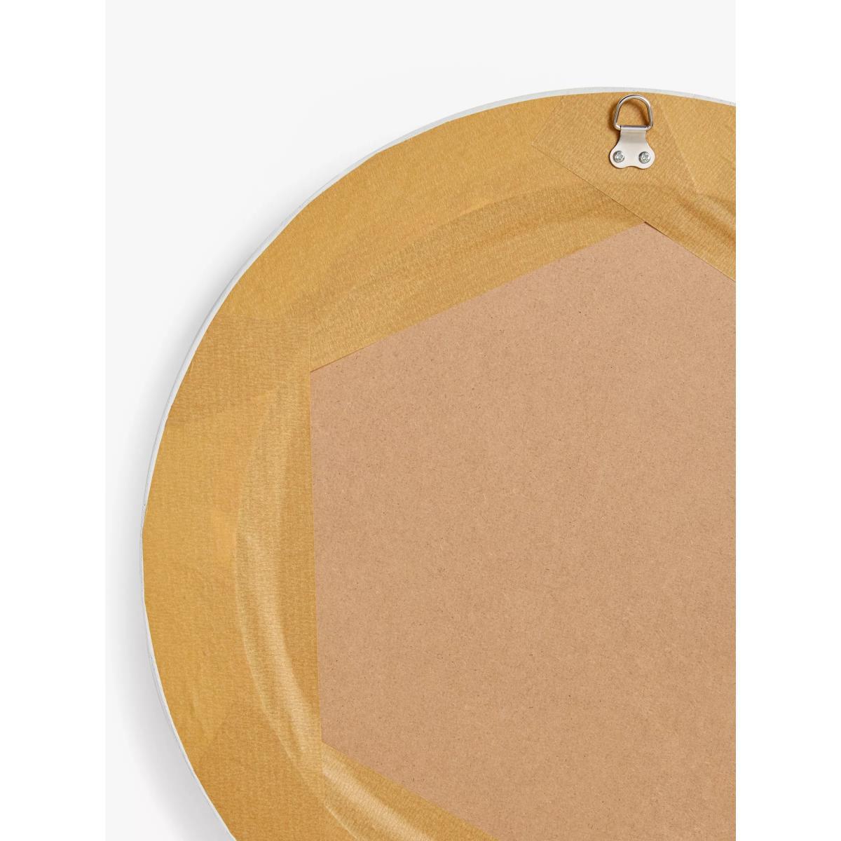 ANYDAY John Lewis & Partners Round Wood Frame Wall Mirror, 50cm, Light Grey – image 3