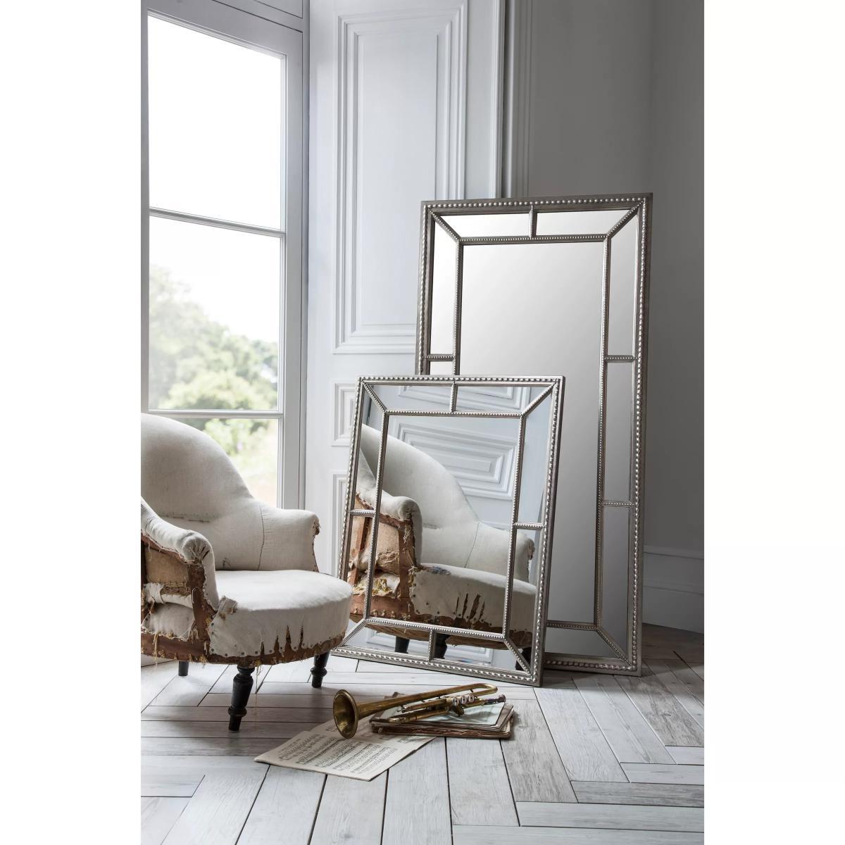 Allen Rectangular Mirror, Pewter – image 4