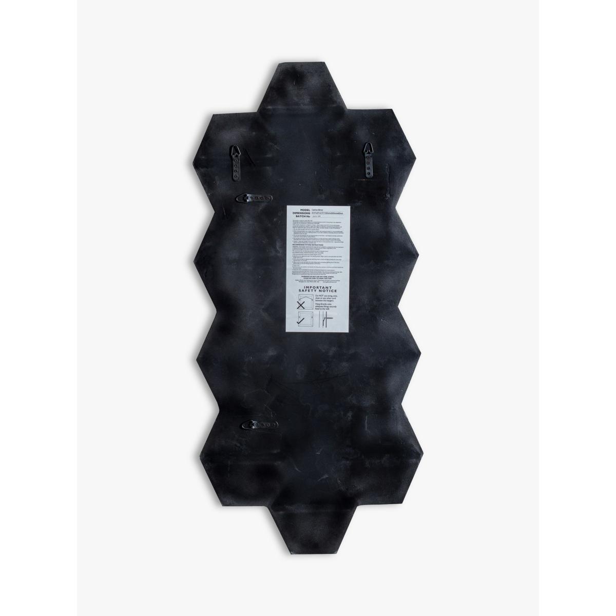 Angled Glass Panels Wall Mirror, 110 x 50cm, Clear – image 4