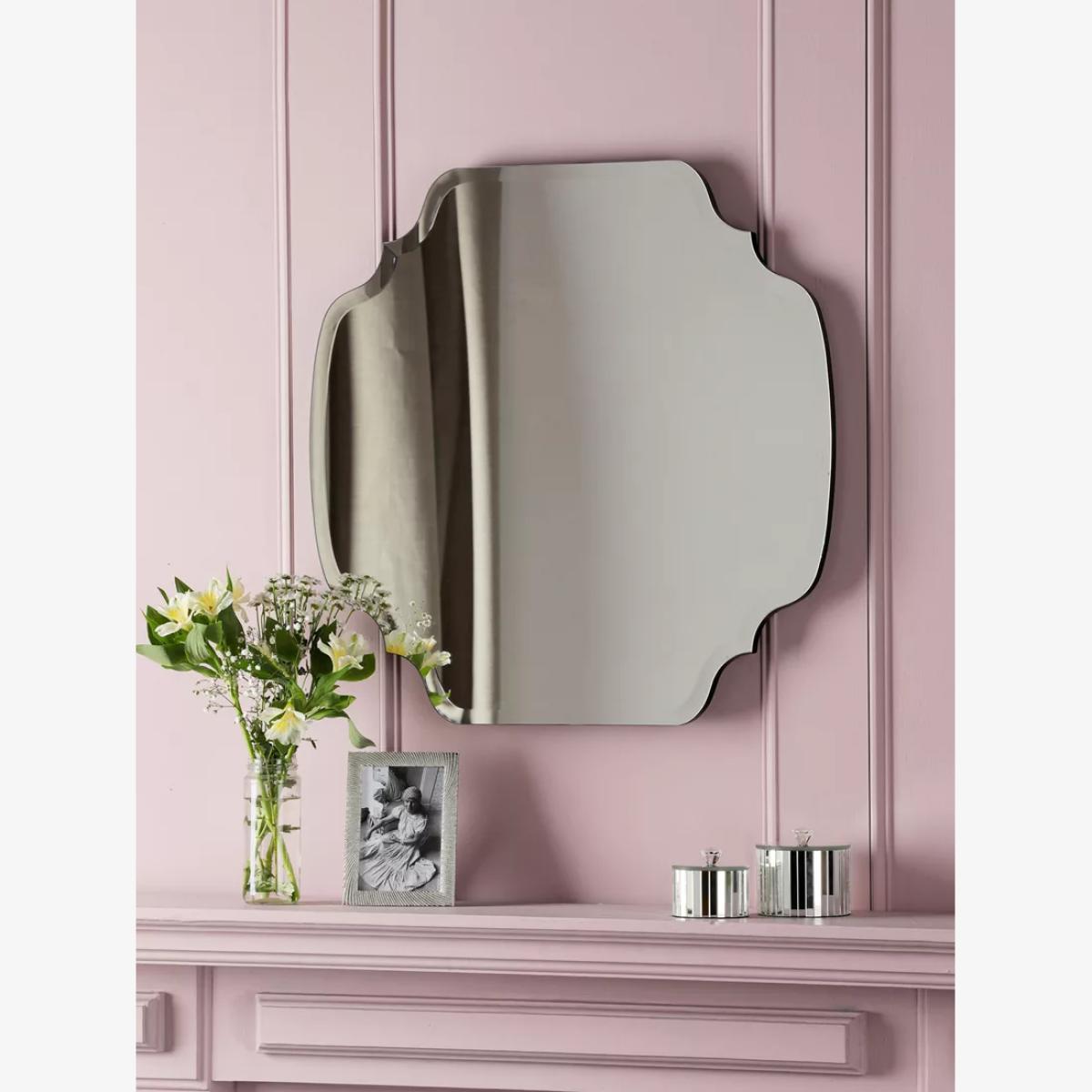 Laura Ashley Rochelle Square Wall Mirror, 60 x 60cm, Clear – image 1