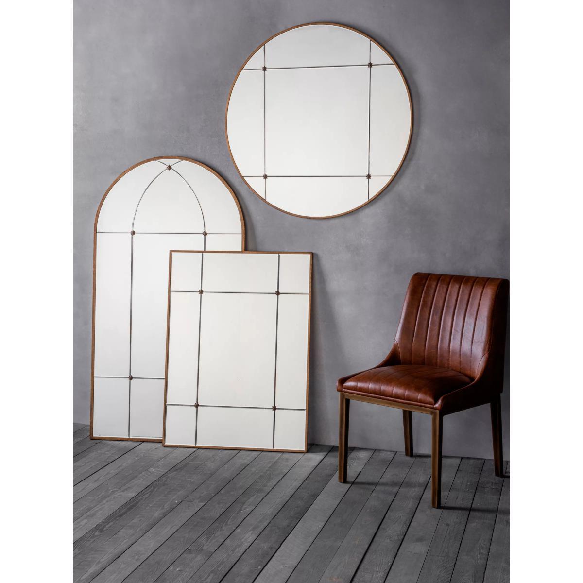 Ariah Arched Frame Mirror, 140 x 76cm, Bronze – image 2