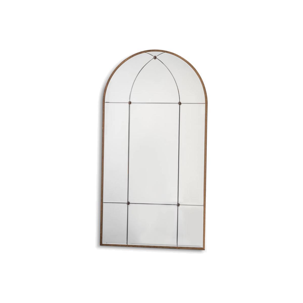 Ariah Arched Frame Mirror, 140 x 76cm, Bronze – image 1