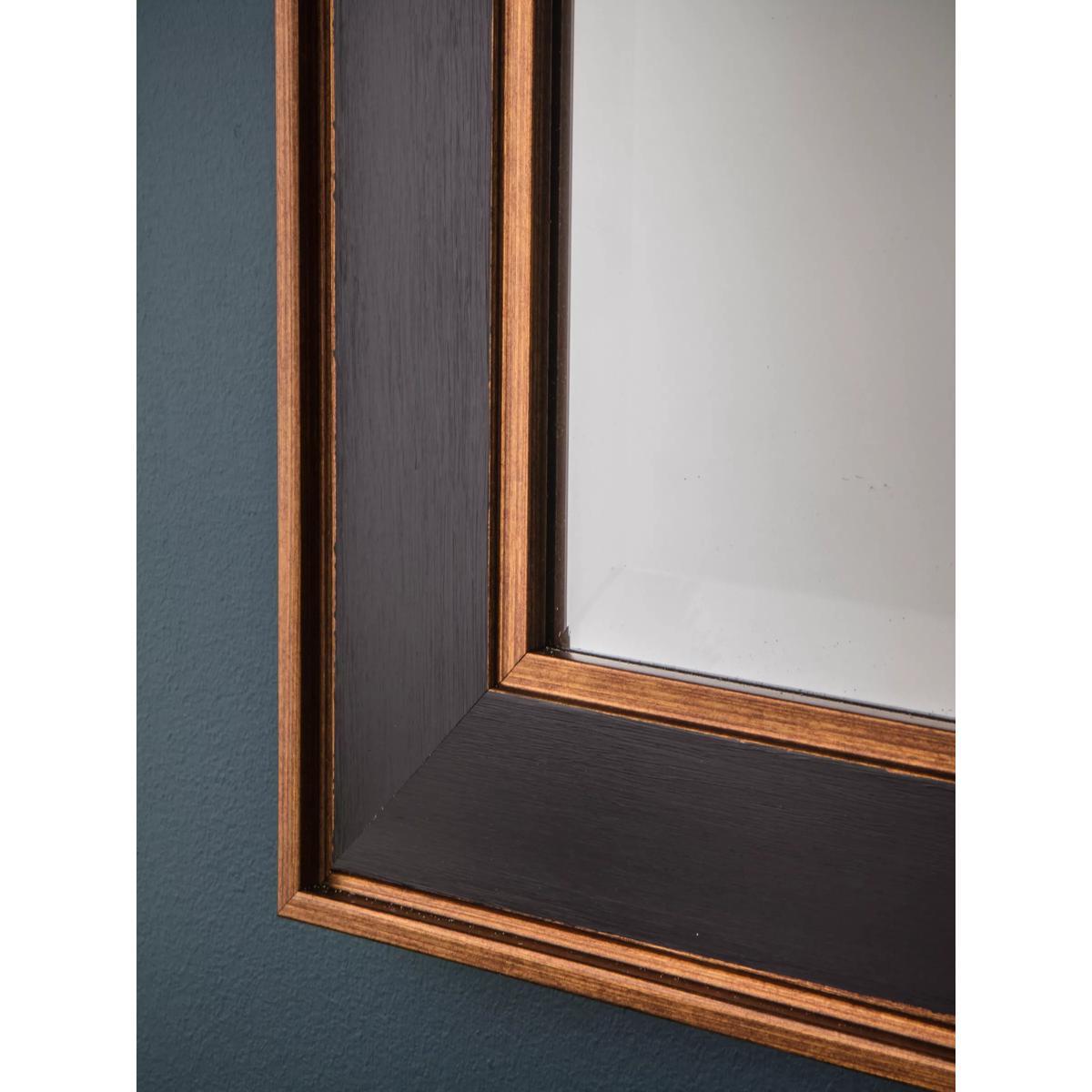 Daltry Rectangular Wall Mirror, Black/Gold – image 3