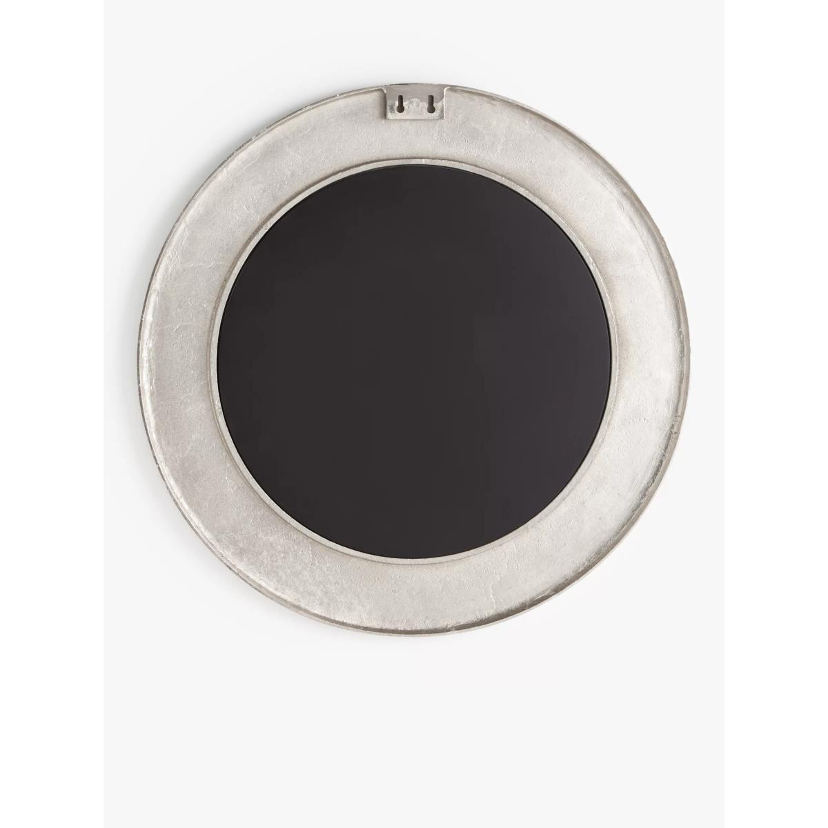 John Lewis & Partners Lunar Scratch Round Mirror, 74cm, Silver – image 3