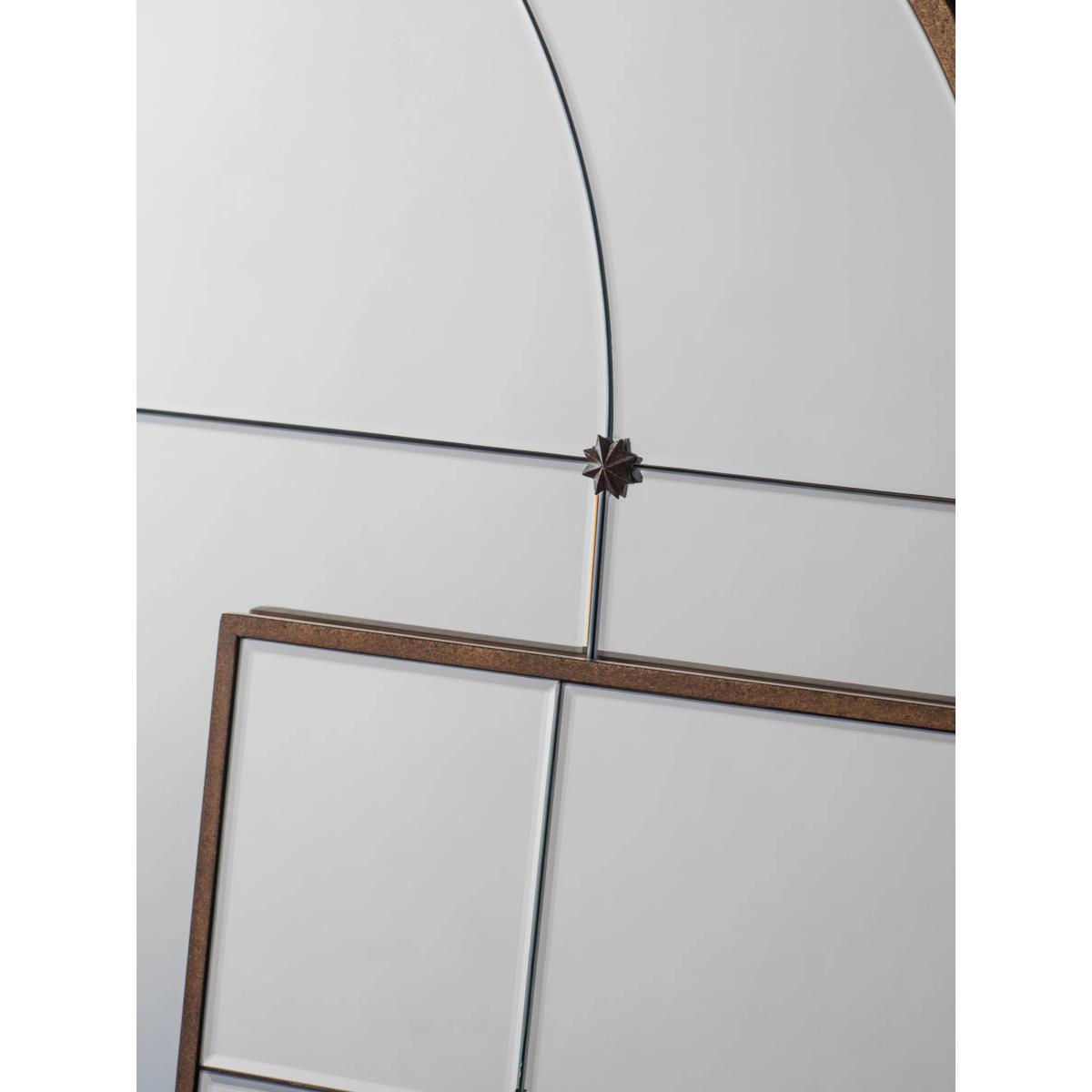 Ariah Rectangular Metal Frame Mirror, Bronze, 95 x 70cm – image 3