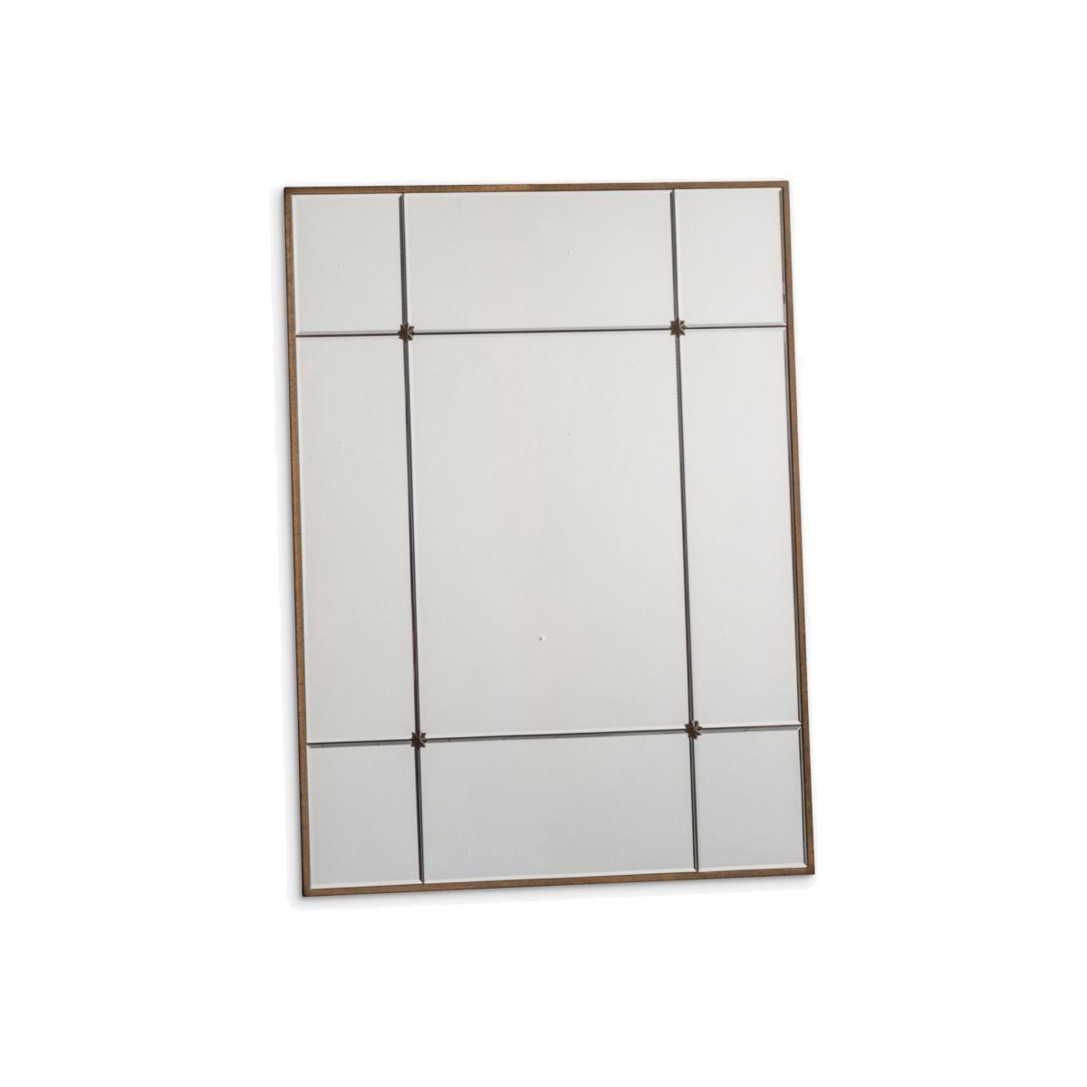 Ariah Rectangular Metal Frame Mirror, Bronze, 95 x 70cm – image 1