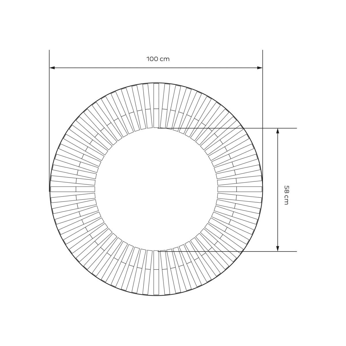 John Lewis & Partners Morello Round Mirror, 100cm, Clear – image 4