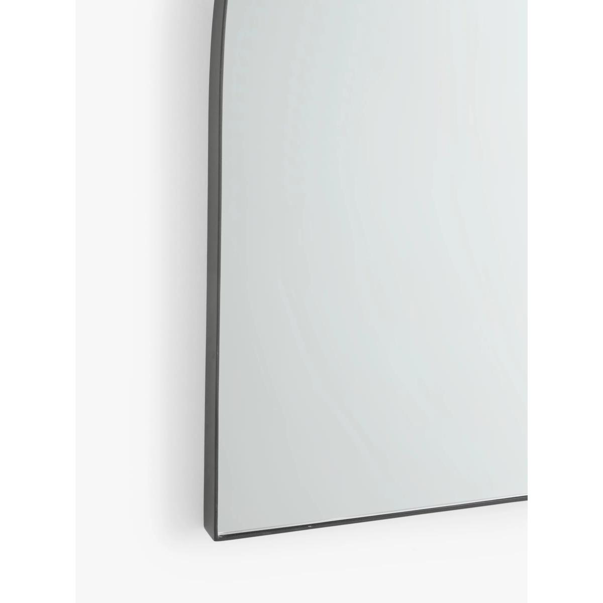 John Lewis & Partners Metal Frame Overmantle Mirror, 80 x 110cm, Black – image 2