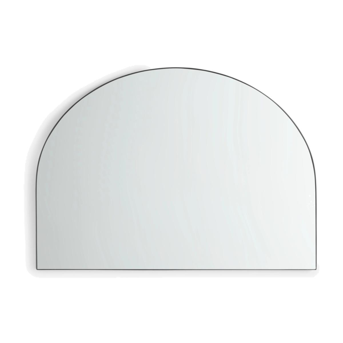 John Lewis & Partners Metal Frame Overmantle Mirror, 80 x 110cm, Black – image 1