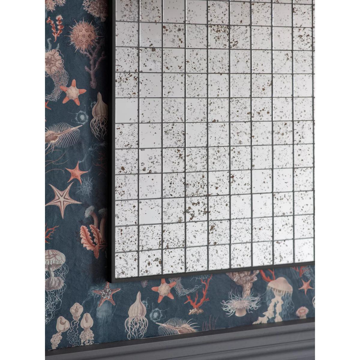 John Lewis & Partners Turnock Square Mosaic Mirror, 61 x 61cm, Black – image 3
