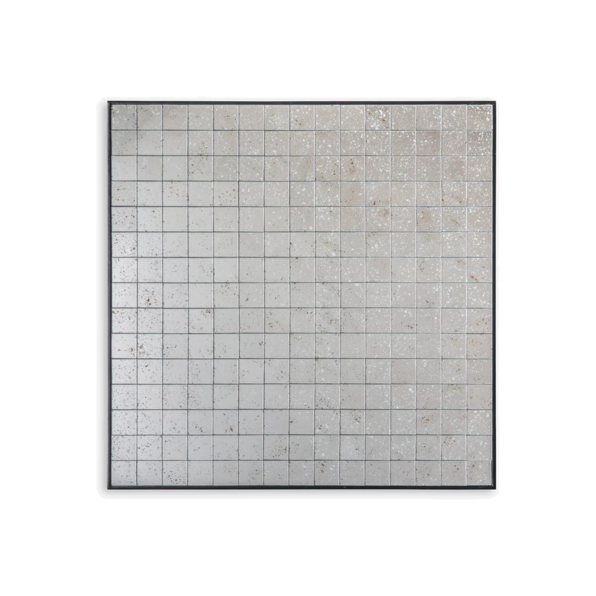 John Lewis & Partners Turnock Square Mosaic Mirror, 61 x 61cm, Black – image 1