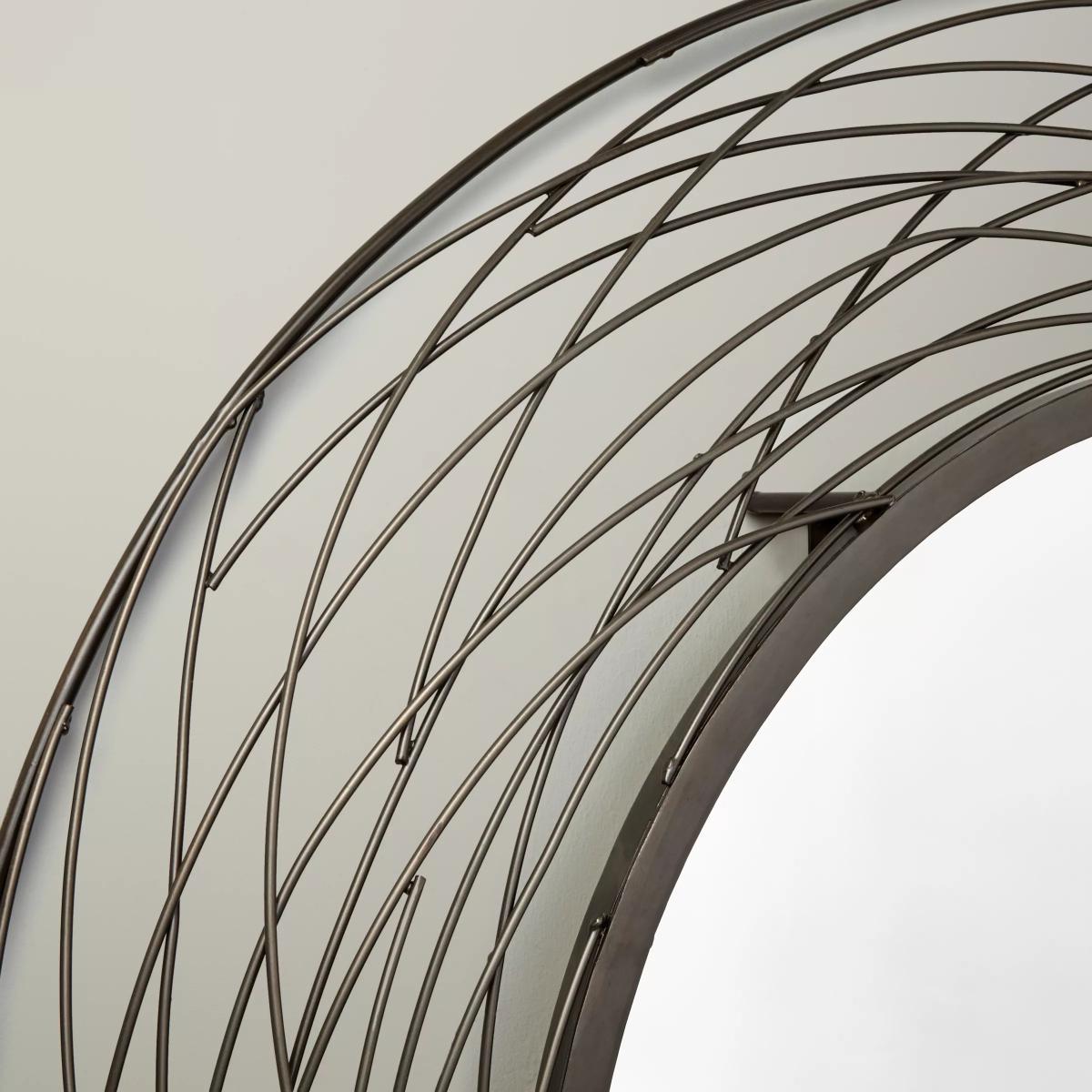 John Lewis & Partners Fusion Swirl Mirror, Dia.114cm, Grey – image 2
