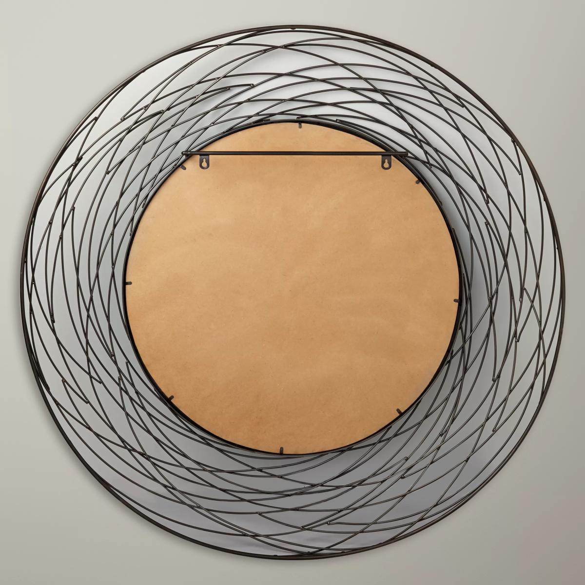 John Lewis & Partners Fusion Swirl Mirror, Dia.114cm, Grey – image 3