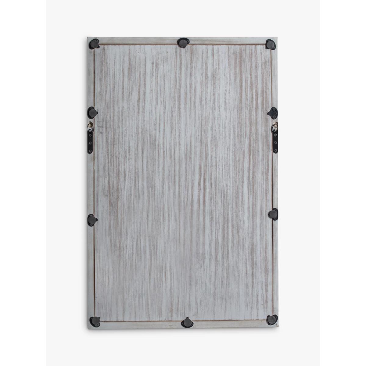 Decorative Leaves Rectangular Wall Mirror, 90 x 60cm, Natural – image 4