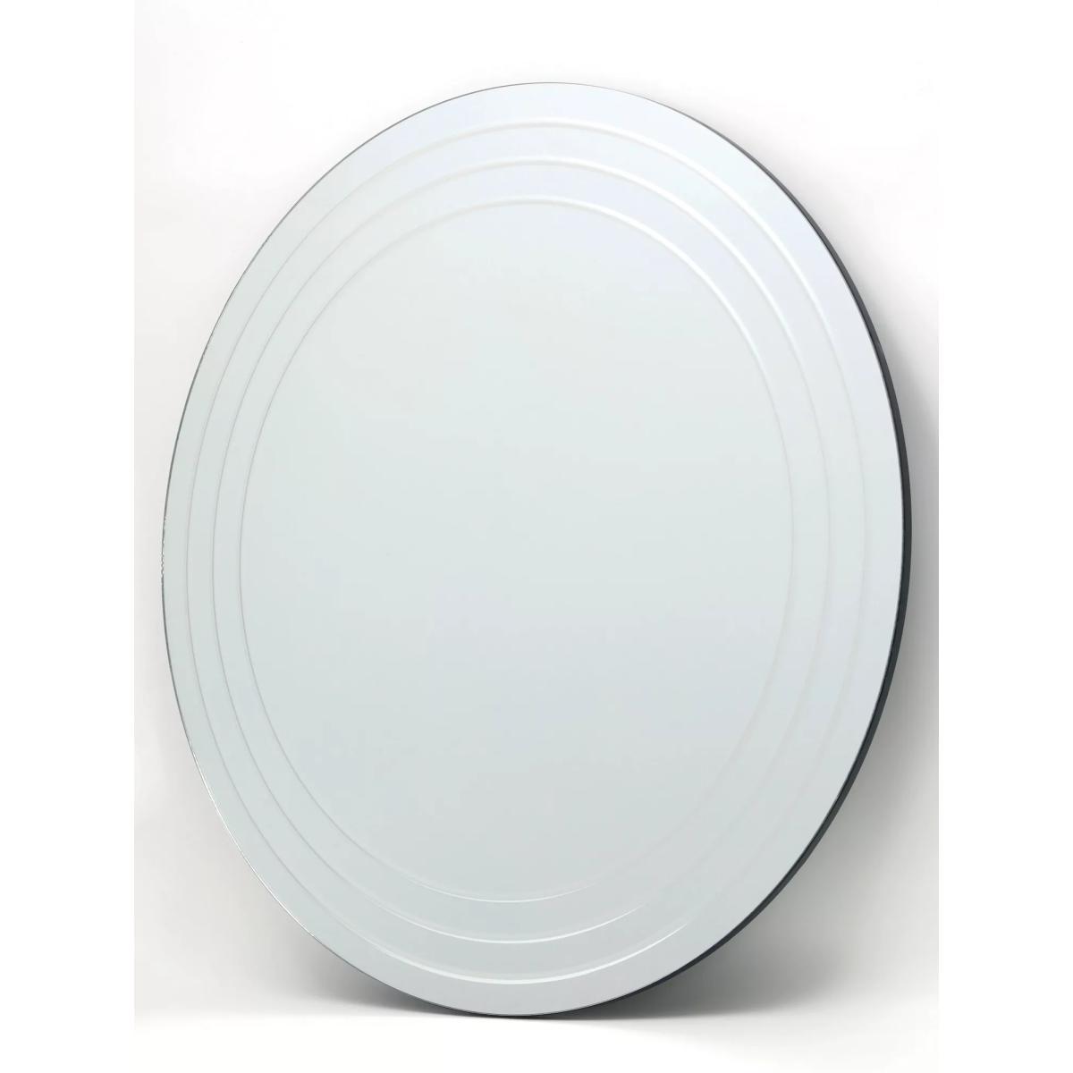 Där Meora Round Glass Wall Mirror, 100cm, Clear – image 2