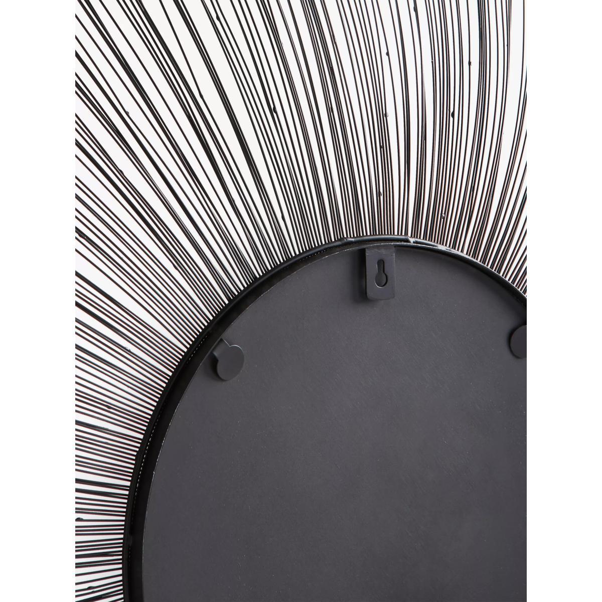 John Lewis & Partners Petal Frame Large Round Wall Mirror, 114cm, Black – image 3