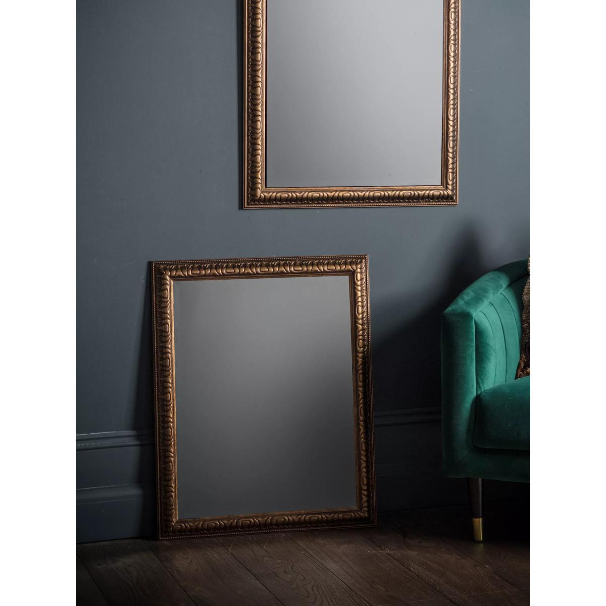 Townsend Rectangular Decorative Frame Wall Mirror, Bronze – image 2