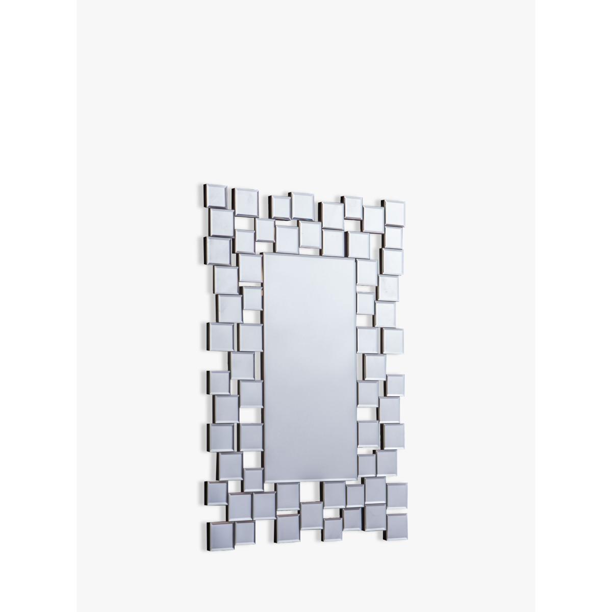 Brielle Rectangular Mirror, 89 x 60cm, Silver – image 2