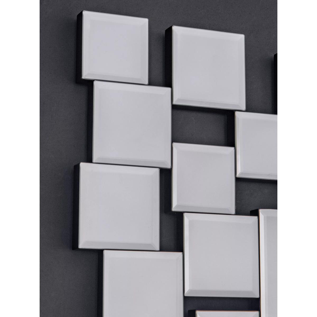 Brielle Rectangular Mirror, 89 x 60cm, Silver – image 3