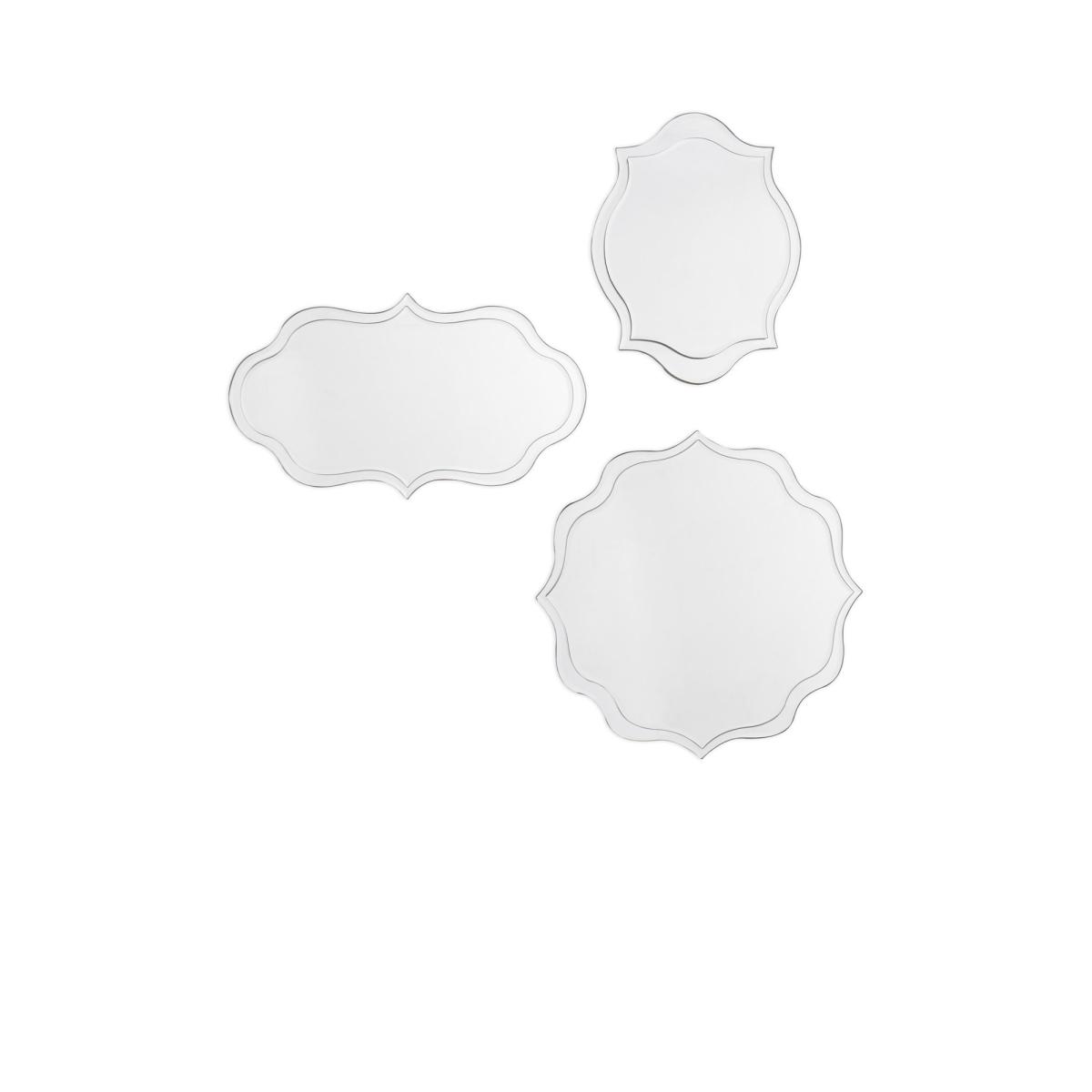 Laura Ashley Rochelle Wall Mirror, Set of 3, Clear – image 2
