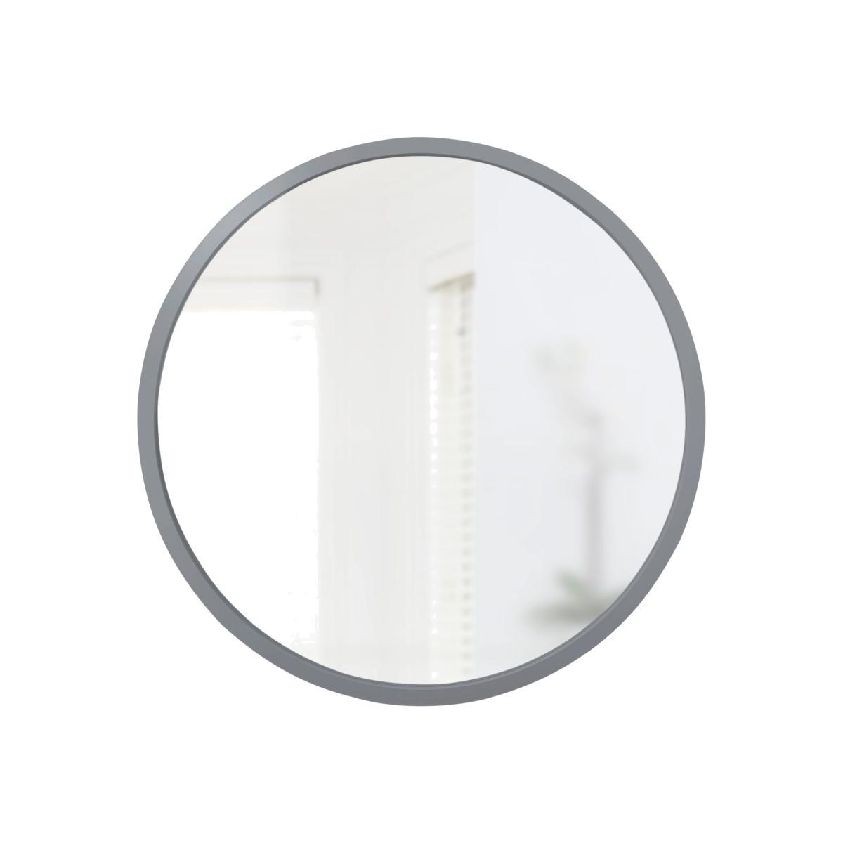 Umbra Hub Round Wall Mirror, Grey, 94cm